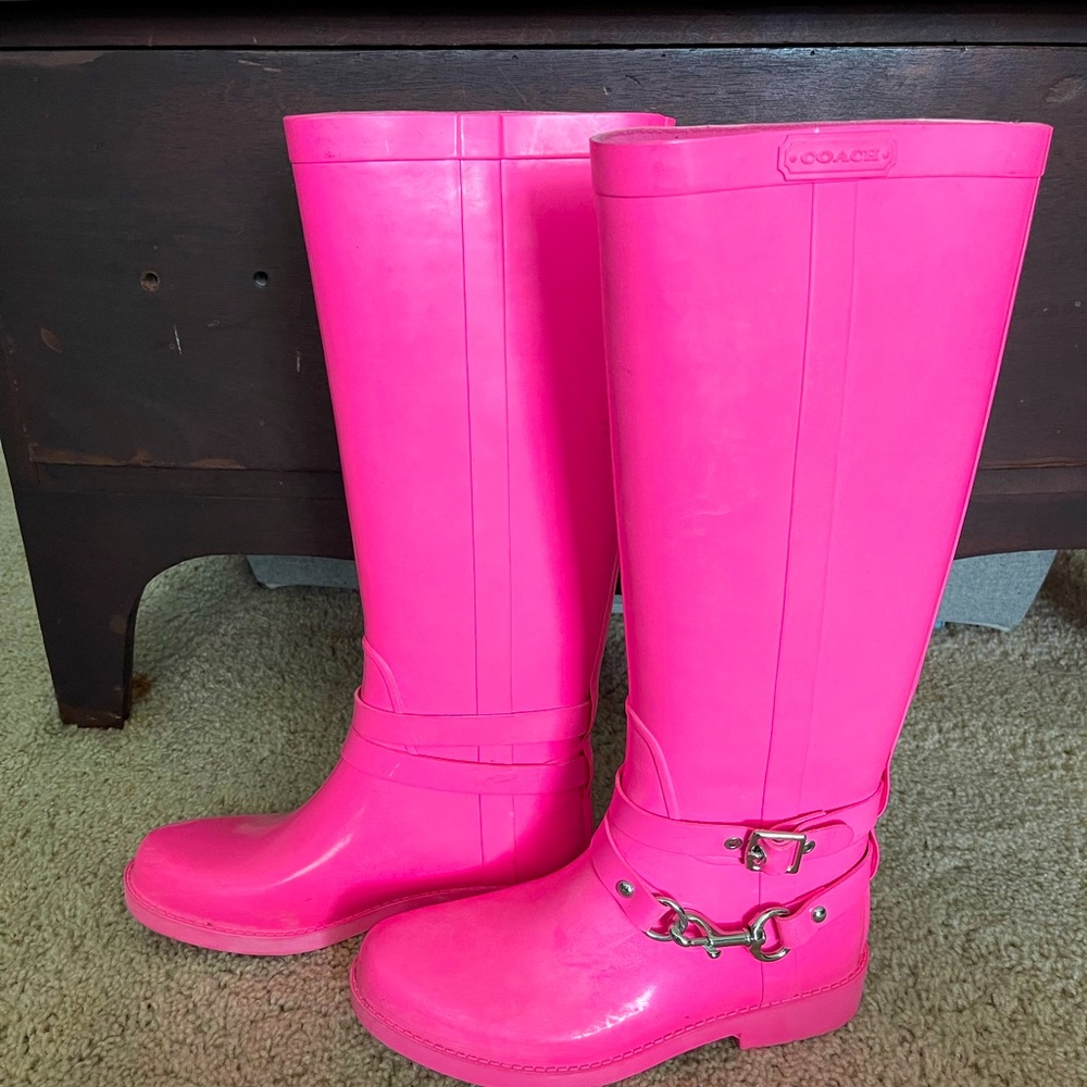 Coach Pink Rain-boots